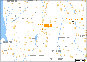 map of Mīrānwāla