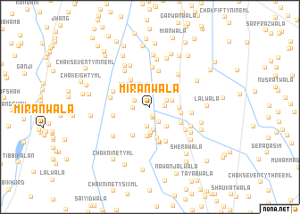 map of Mīrānwāla