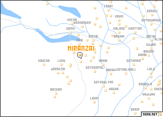 map of Mīrānzai