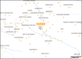 map of Mīrān