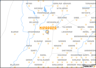 map of Mirāpāra