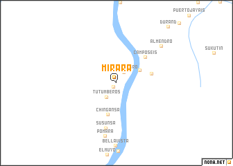 map of Mirará