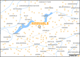 map of Mīrāsīwāla