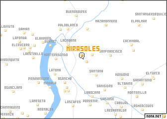 map of Mirasoles