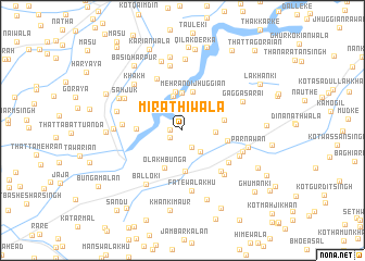 map of Mirāthīwāla
