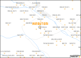 map of Mirăuţeni