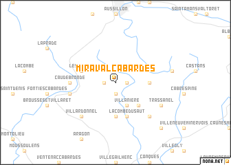 map of Miraval-Cabardès