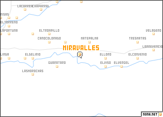 map of Miravalles