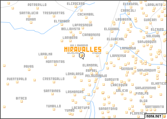 map of Miravalles
