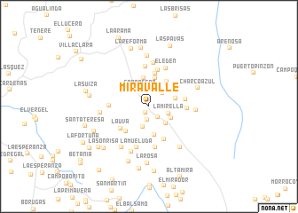 map of Miravalle