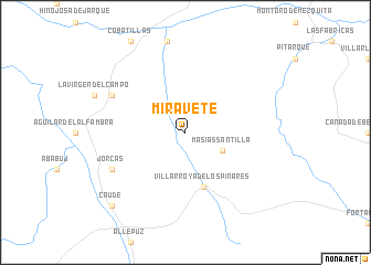 map of Miravete