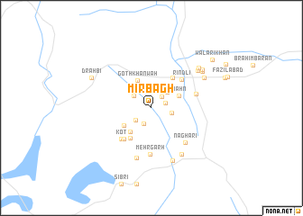 map of Mīr Bāgh