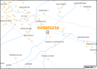 map of Mīr Bangesh