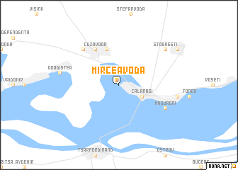 map of Mircea Vodă
