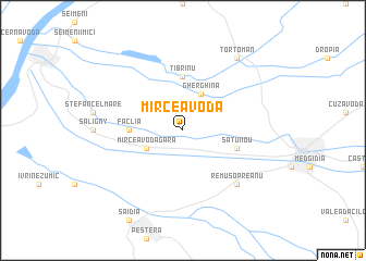 map of Mircea Vodă
