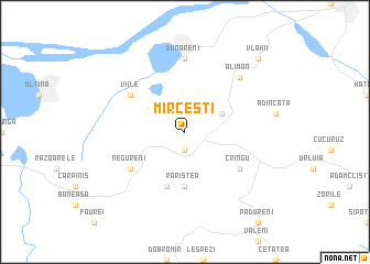 map of Mirceşti