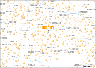 map of Mirčići