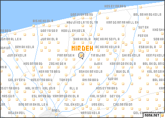 map of Mīrdeh