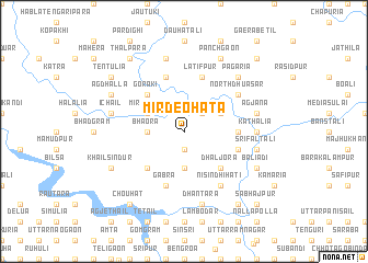 map of Mir Deohāta