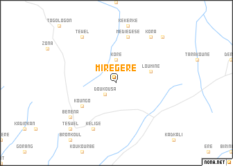 map of Mirégéré