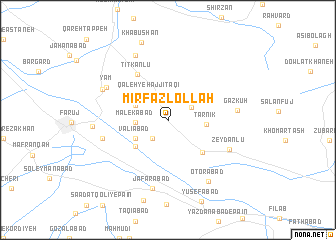 map of Mīr Faẕlollāh