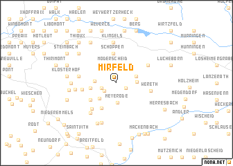 map of Mirfeld