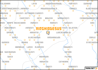 map of Mîrghia de Sus