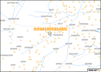 map of Mīr Hasan Radhani