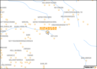 map of Mīr Ḩāşār