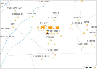 map of Mīr Homāyūn