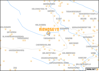 map of Mīrḩoseyn