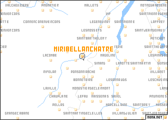 map of Miribel-Lanchâtre