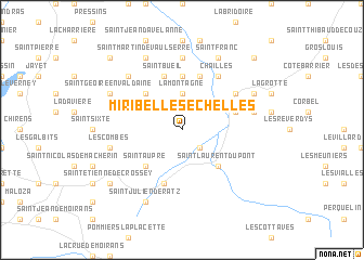 map of Miribel-les-Échelles