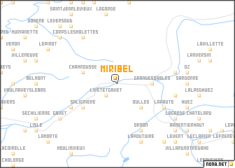 map of Miribel