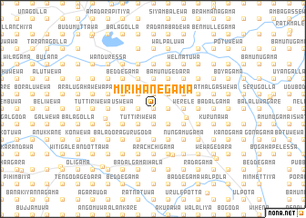 map of Mirihanegama