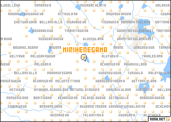 map of Mirihenegama