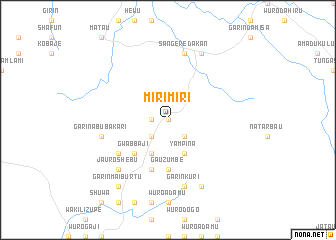 map of Miri Miri