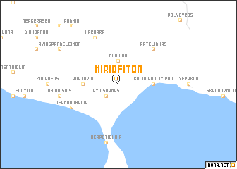 map of Miriófiton