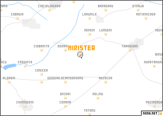 map of Miriştea