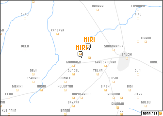 map of Miri