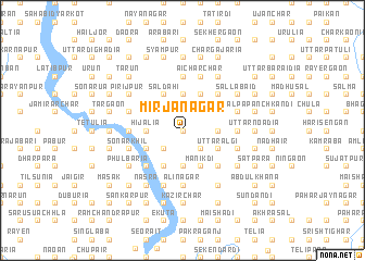 map of Mirjānagar