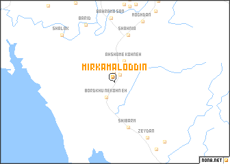 map of Mīr Kamāl od Dīn