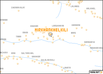 map of Mīr Khān Khel Kili