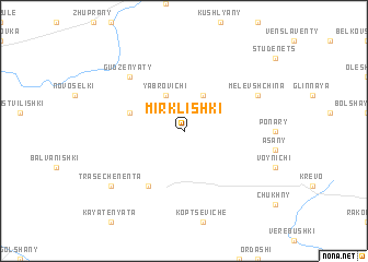 map of Mirklishki