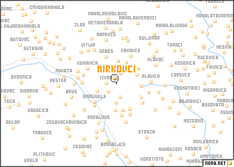 map of Mirkovci