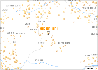 map of Mirkovići