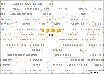map of Mirkowice