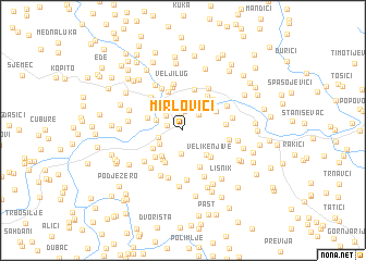 map of Mirlovići