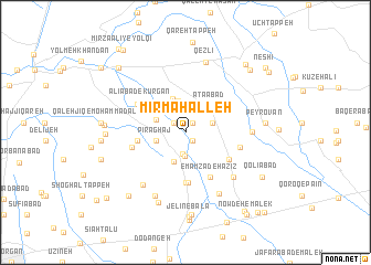 map of Mīr Maḩalleh