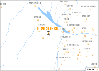 map of Mīr Malik Kili